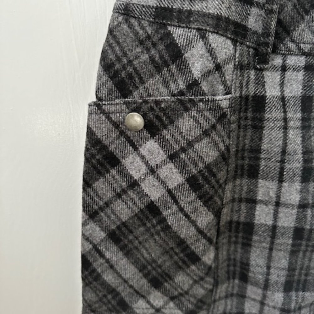 EDDIE BAUER lined plaid pencil skirt
